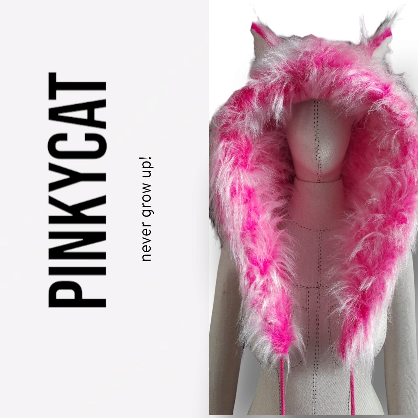 Pinky Cat - Peluş Şapka