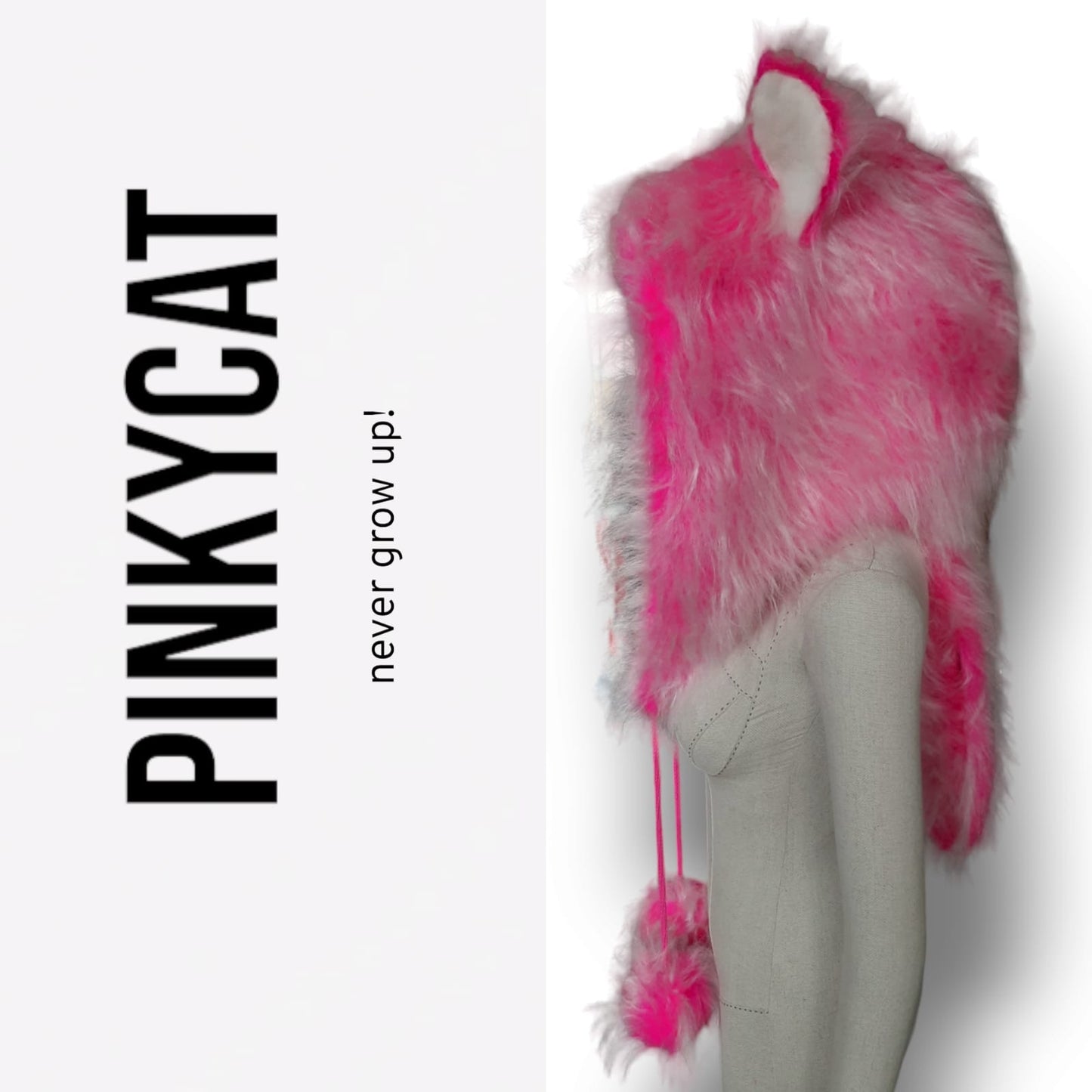 Pinky Cat - Peluş Şapka
