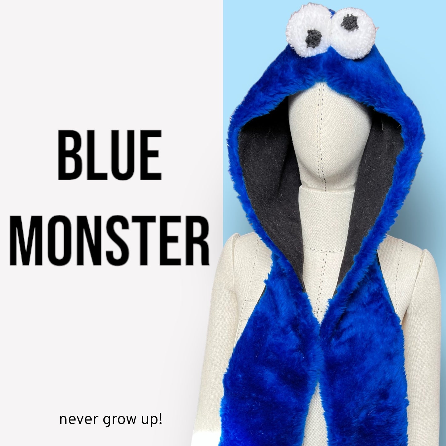 Hatgangs | Blue Monster - Peluş Kurabiye Canavarı Şapka
